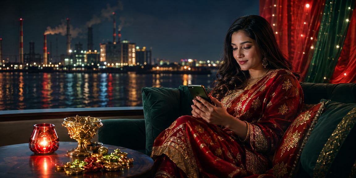 নারায়ণগঞ্জে লাল-সবুজ পরিবেশে রিবেট বোনাস উপভোগ করছেন একজন